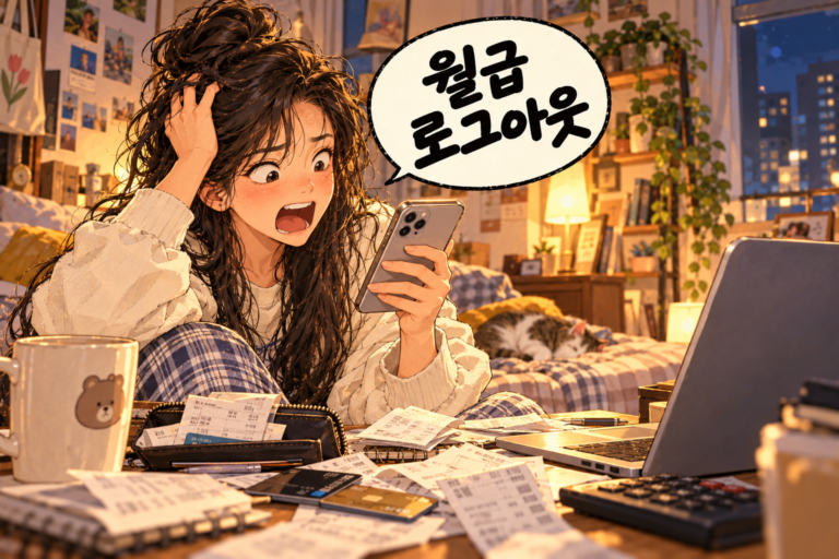 Korean Slang 204. 월급 로그아웃