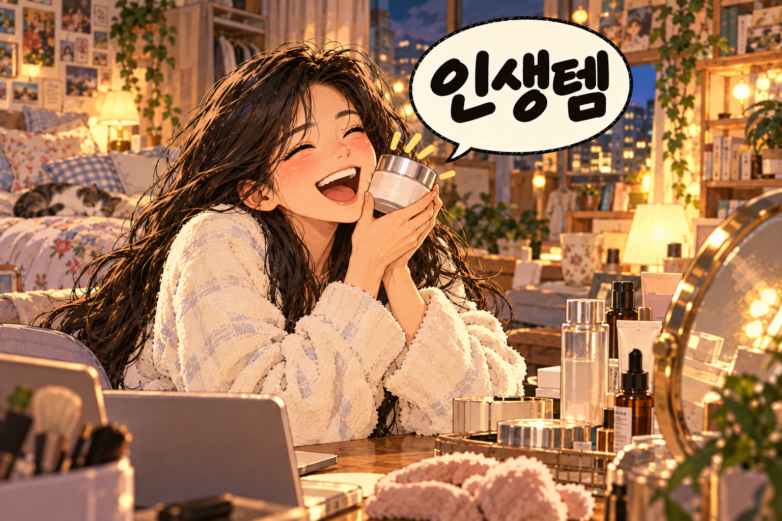 Korean slang 인생템 (insaengtem): A personal holy-grail product.