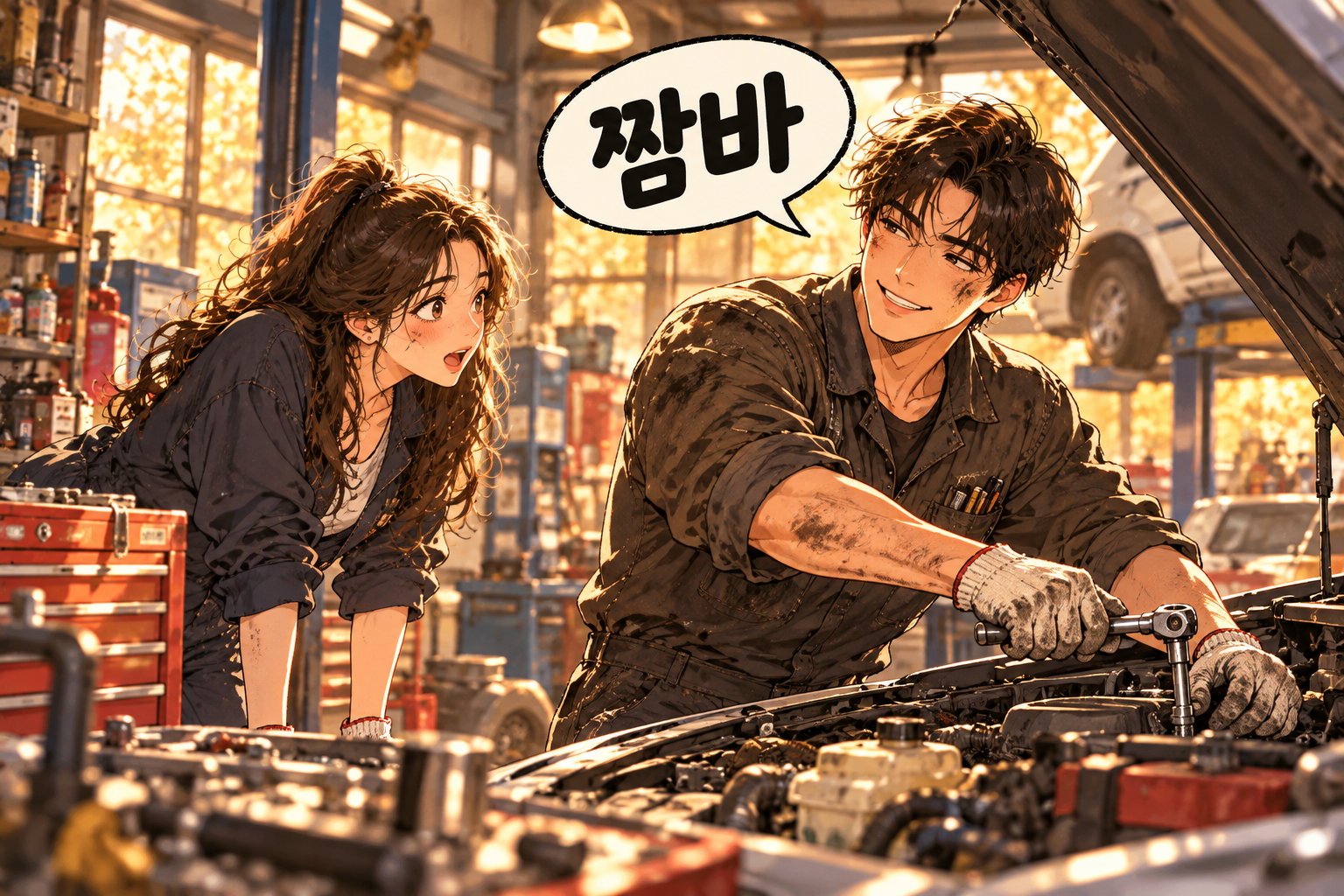 Illustration of Korean slang jjamba: Confidence and skill from experience.