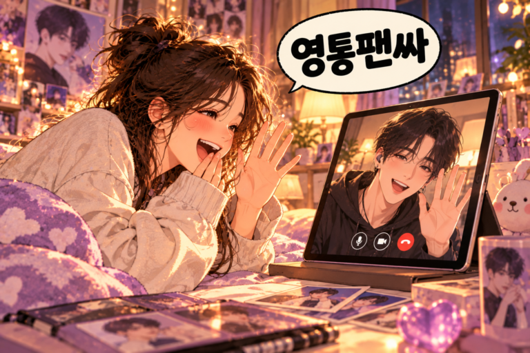 Illustration of Korean Slang 256 영통팬싸
