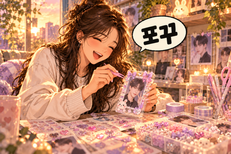 Illustration of Korean Slang 259 포꾸