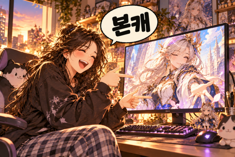 Illustration of Korean Slang 271 본캐