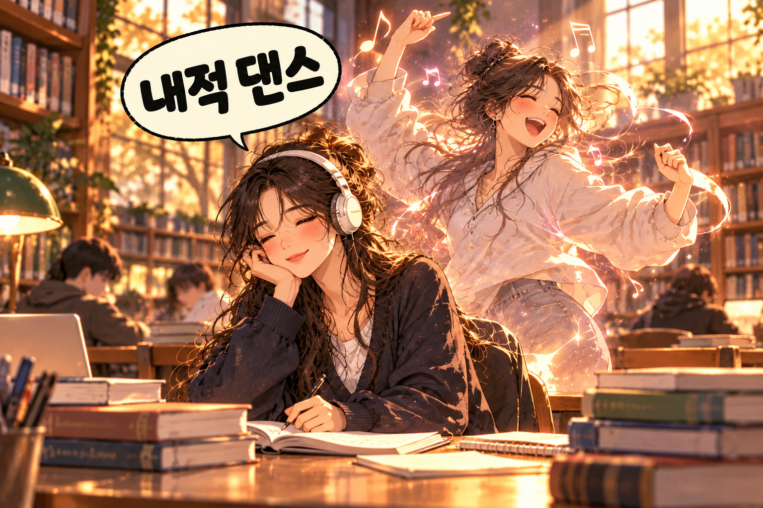 Korean Slang 279. 내적 댄스 — Dancing on the inside.