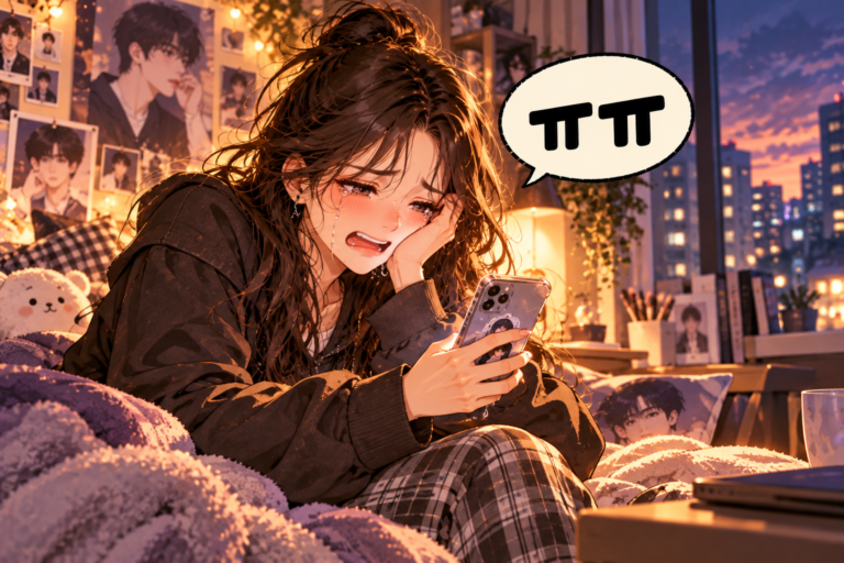 Illustration of Korean Slang 280 ㅠㅠ