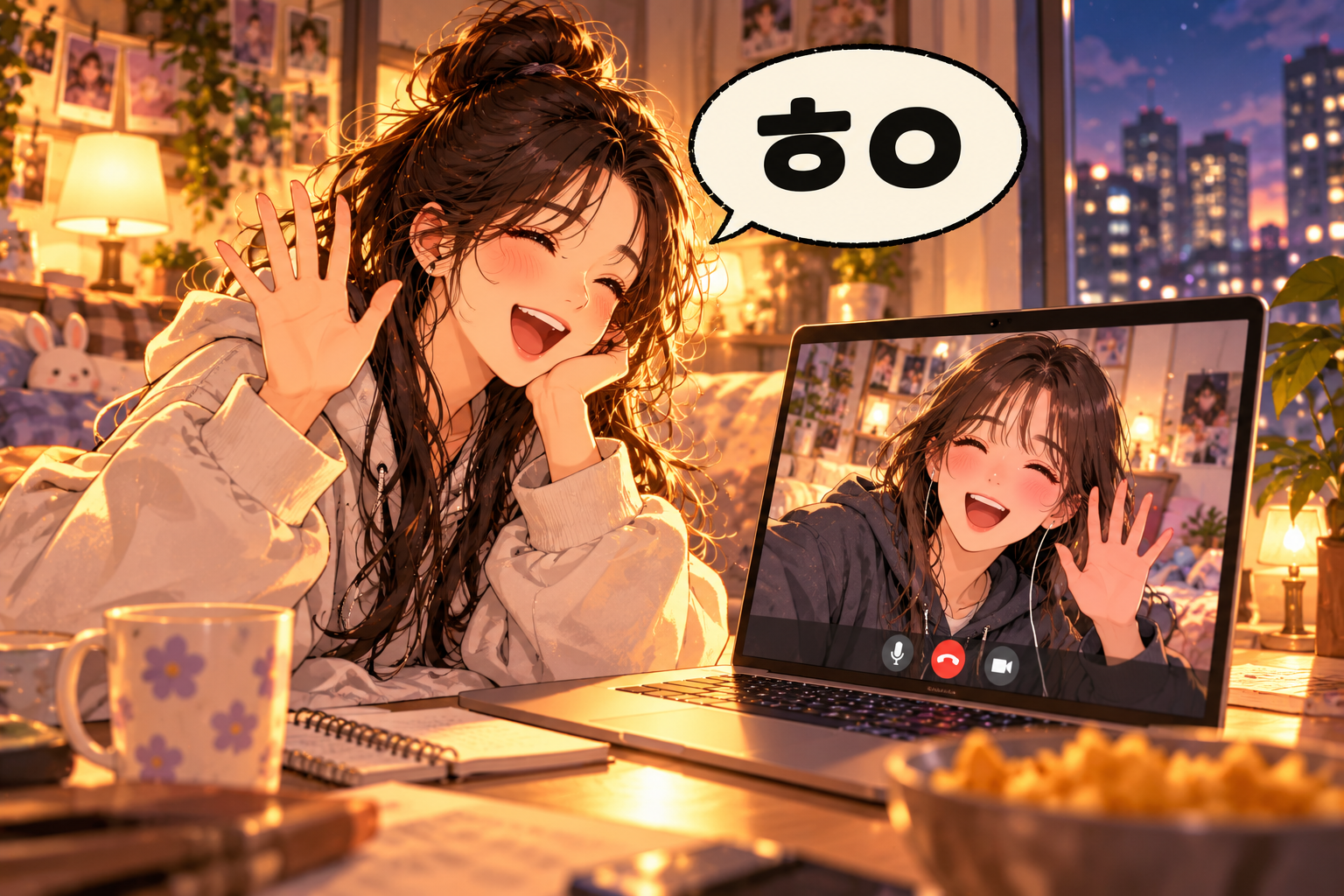 Korean Slang 297. ㅎㅇ — Hi.