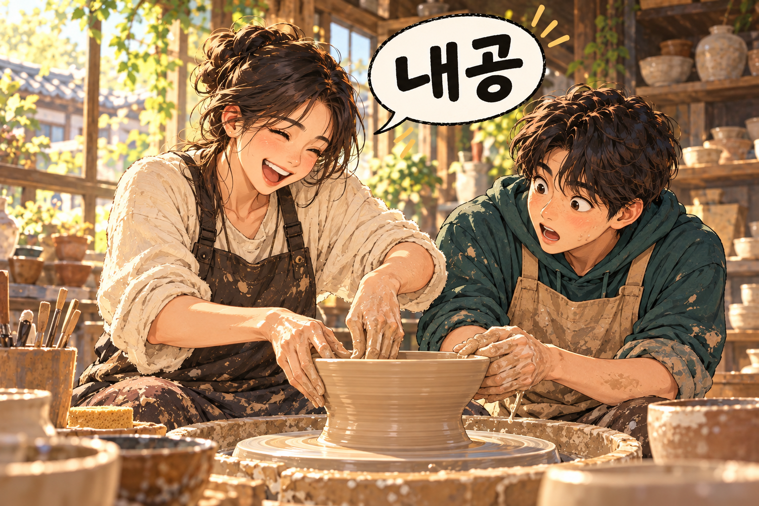 Illustration for Korean slang 회의 지옥