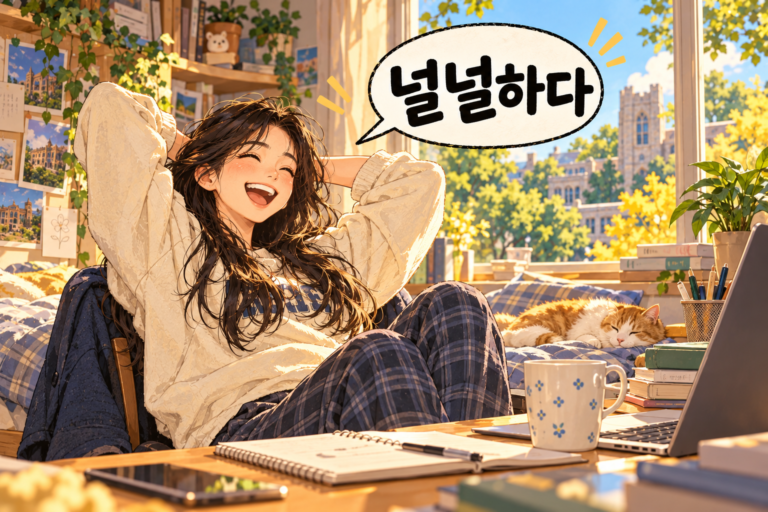 Korean Slang 36. 널널하다