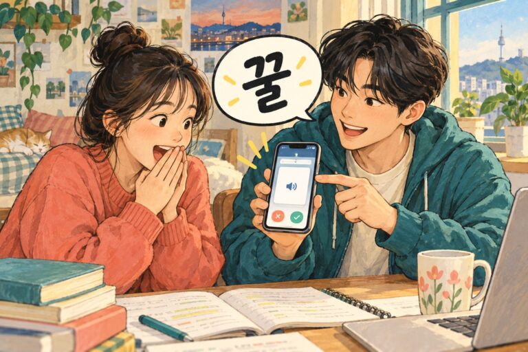 Illustration for Korean slang 꿀, meaning an unexpectedly good or easy opportunity.